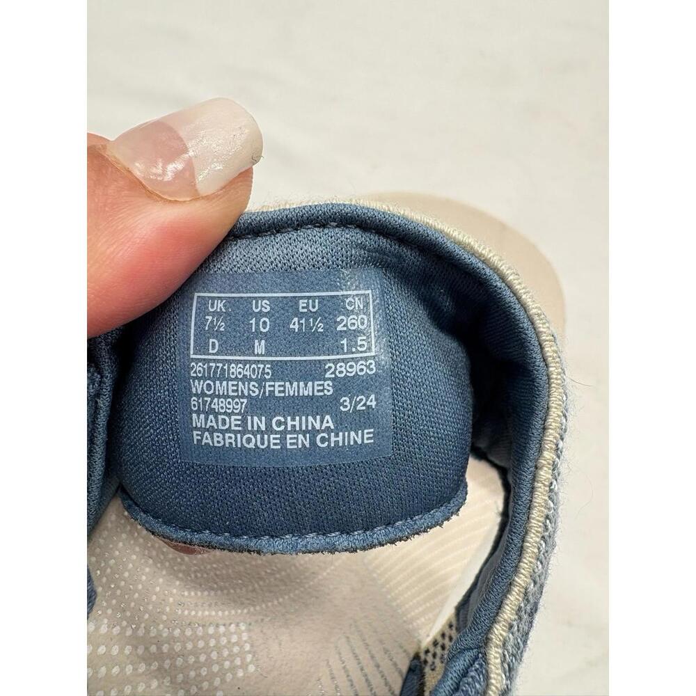 Women’s Blue Striped Comfort Sandals - Picture 7 of 9